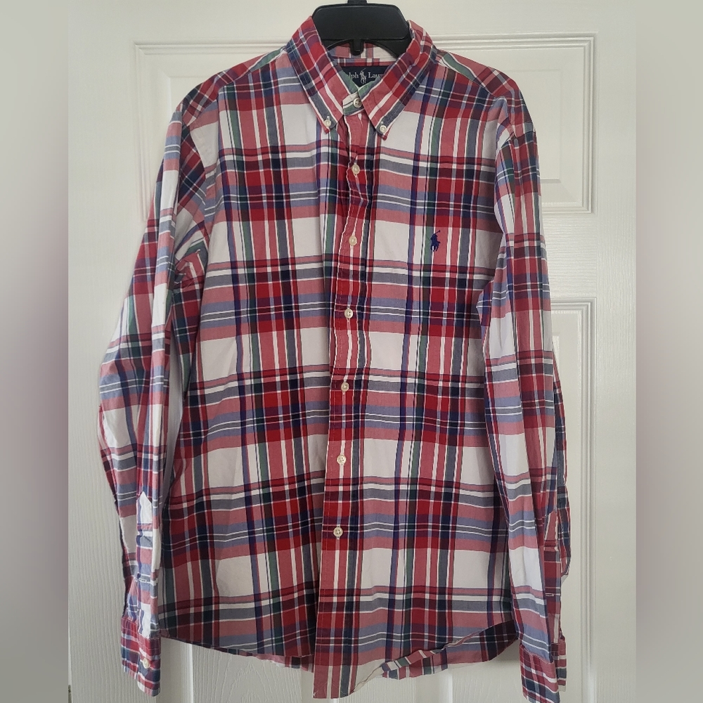 Ralph Lauren Custom Fit Long Sleeve Men's Large